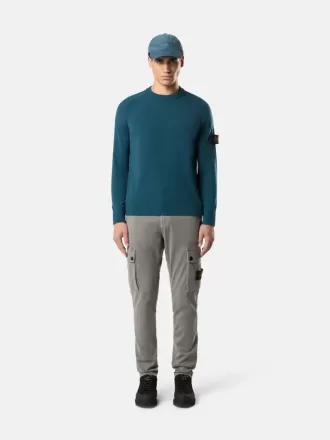 Pull à col rond avec manches raglan et bords-côtes