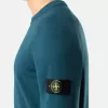 Pull à col rond avec manches raglan et bords-côtes