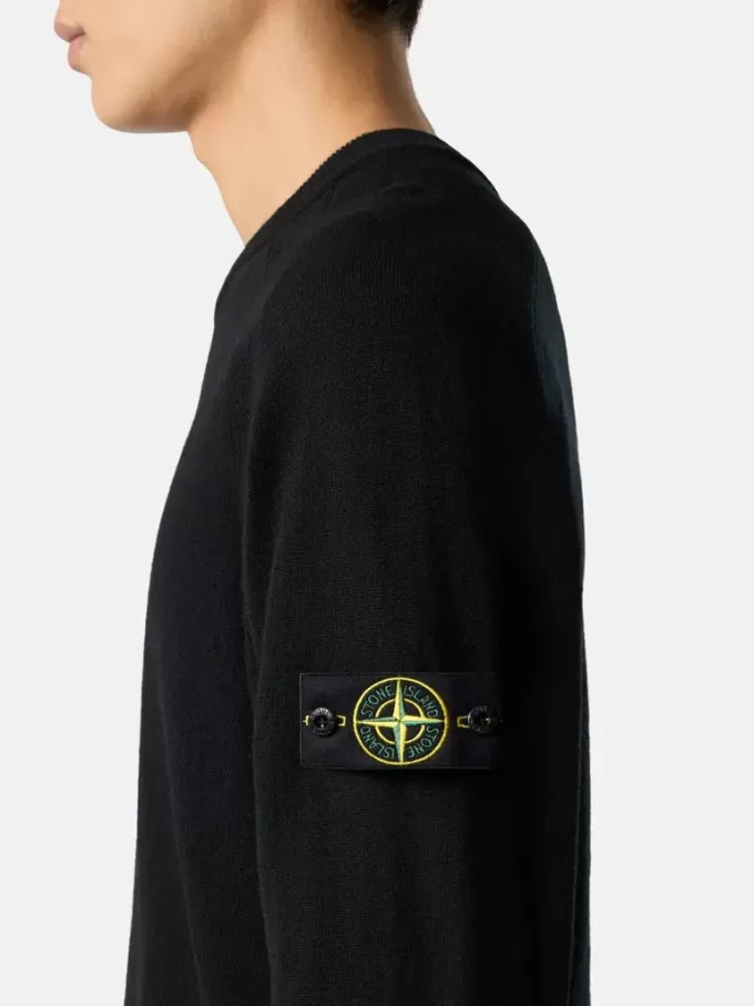 Pull à col rond avec manches raglan et bords-côtes