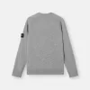 Pull à col rond avec manches raglan et bords-côtes