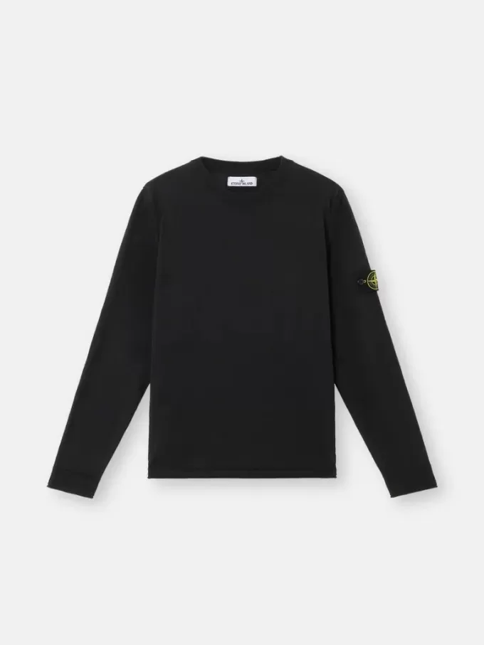 Pull à col rond avec petits détails roulés