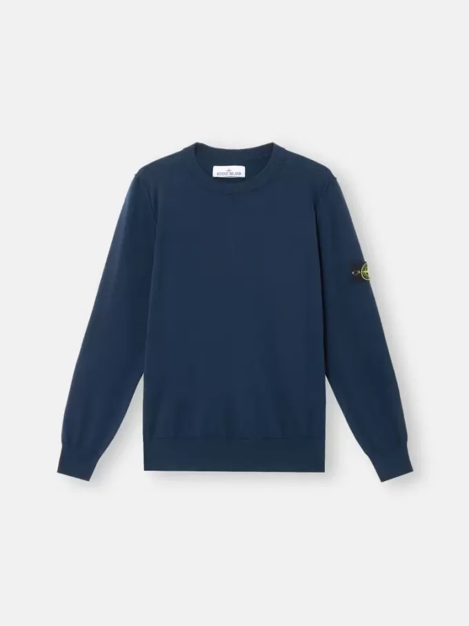 Pull à col rond avec petits détails roulés