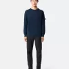 Pull à col rond avec petits détails roulés