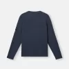 Pull à col rond avec petits détails roulés