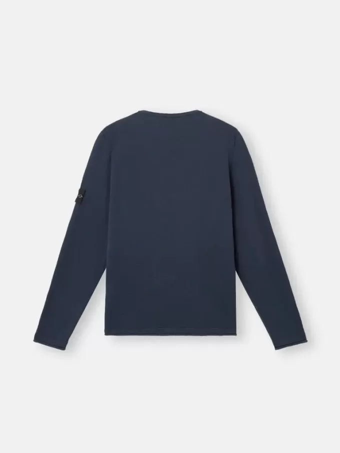 Pull à col rond avec petits détails roulés