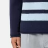 Pull à col rond avec poche poitrine et imprimé