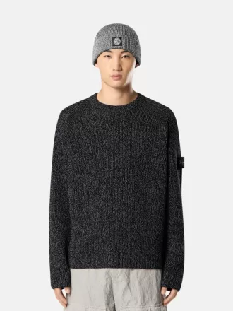 Pull à col rond avec revêtement réfléchissant