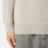 Pull à col roulé avec bords-côtes