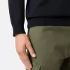 Pull à col roulé avec bords-côtes
