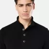 Pull à demi-zip avec bordures en feutre Pull à demi-zip avec bordures en feutre
