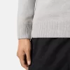 Pull à demi-zip avec bordures en feutre Pull à demi-zip avec bordures en feutre
