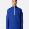 Pull demi-zip avec détails réfléchissants