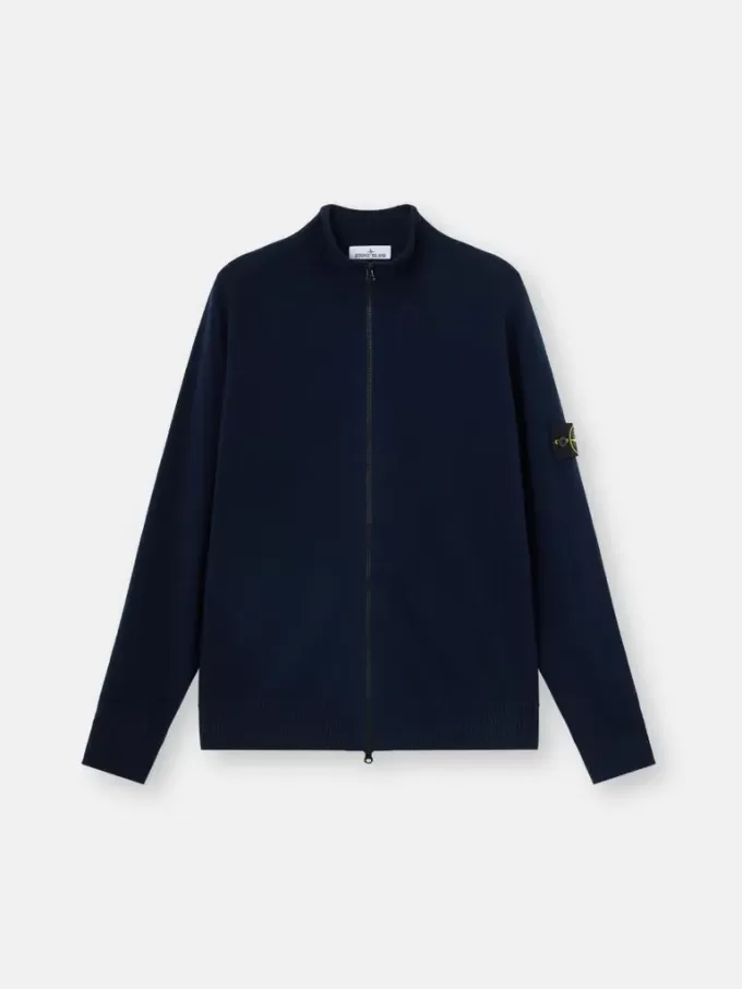 Pull zippé à manches raglan et bords-côtes