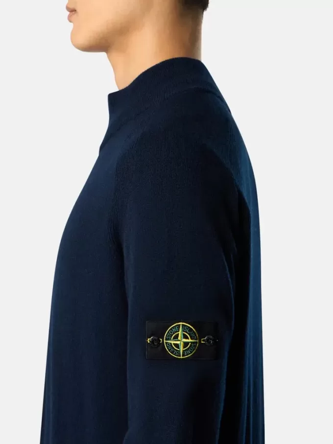 Pull zippé à manches raglan et bords-côtes