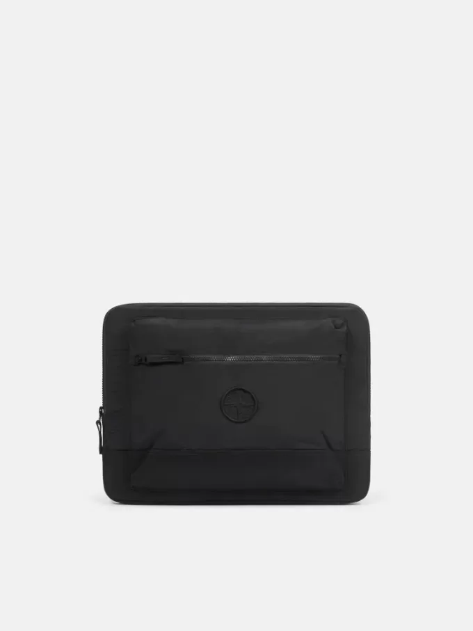 Sacoche rembourrée pour ordinateur portable avec poches et fermeture éclair Sacoche rembourrée pour ordinateur portable avec poches et fermeture éclair