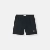 Short de bain mi-long à coupe classique avec poches