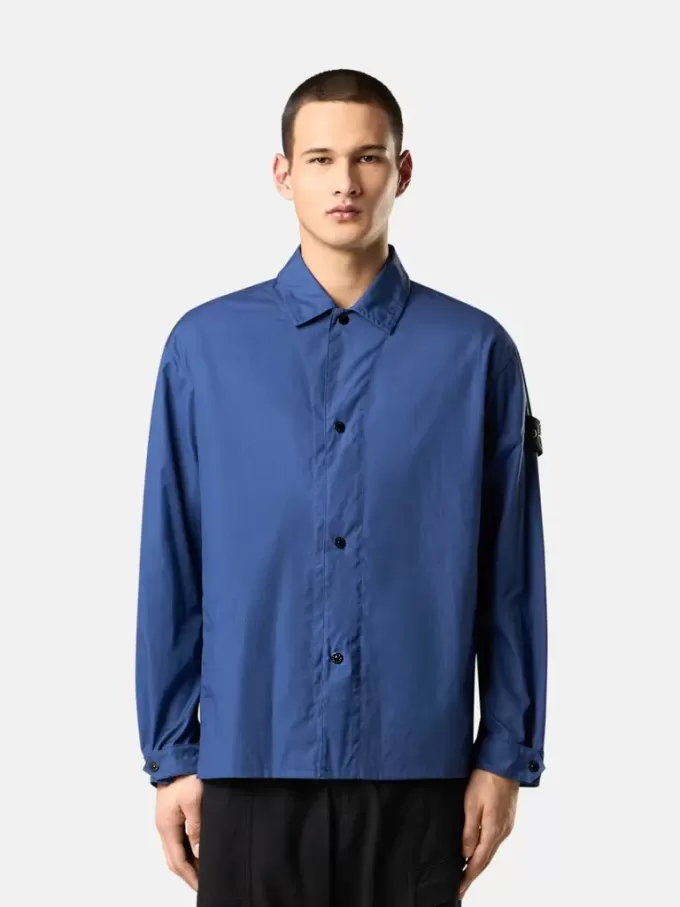 Surchemise confortable avec poches pour les mains et fermeture à boutons-pression Surchemise confortable avec poches pour les mains et fermeture à boutons-pression