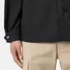 Surchemise confortable avec poches pour les mains et fermeture à boutons-pression Surchemise confortable avec poches pour les mains et fermeture à boutons-pression