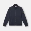 Sweat-shirt avec poches plaquées et fermeture à glissière Sweat-shirt avec poches plaquées et fermeture à glissière