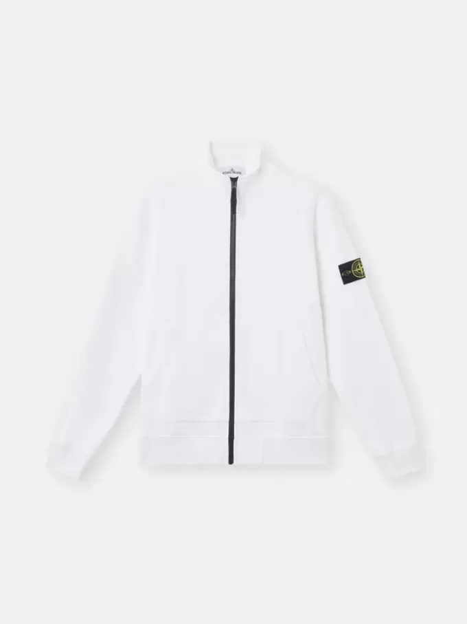 Sweat-shirt avec poches plaquées et fermeture à glissière Sweat-shirt avec poches plaquées et fermeture à glissière