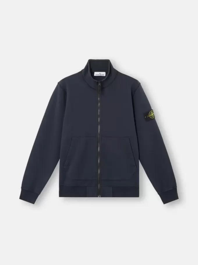 Sweat-shirt avec poches plaquées et fermeture à glissière Sweat-shirt avec poches plaquées et fermeture à glissière