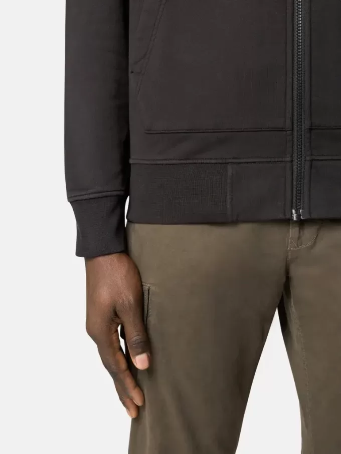 Sweat-shirt avec poches plaquées et fermeture à glissière Sweat-shirt avec poches plaquées et fermeture à glissière