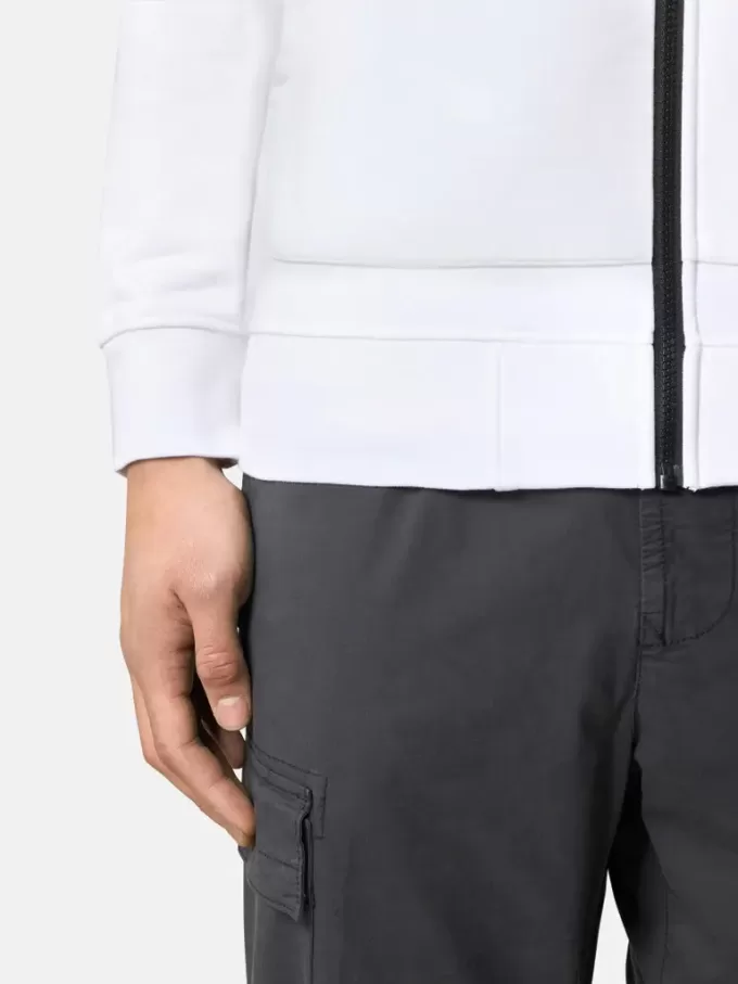 Sweat-shirt avec poches plaquées et fermeture à glissière Sweat-shirt avec poches plaquées et fermeture à glissière