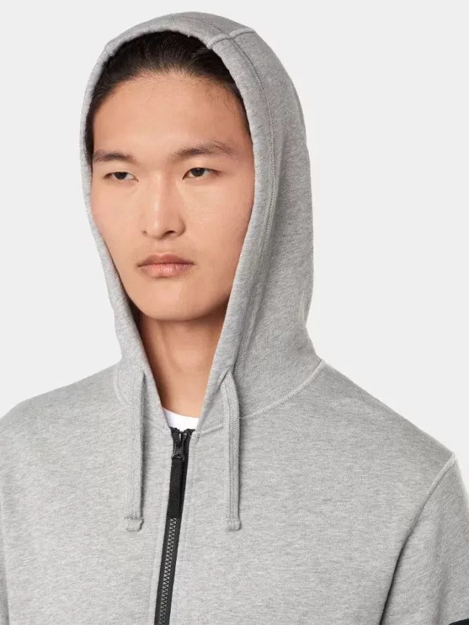 Sweat-shirt à capuche avec cordon de serrage et fermeture éclair Sweat-shirt à capuche avec cordon de serrage et fermeture éclair