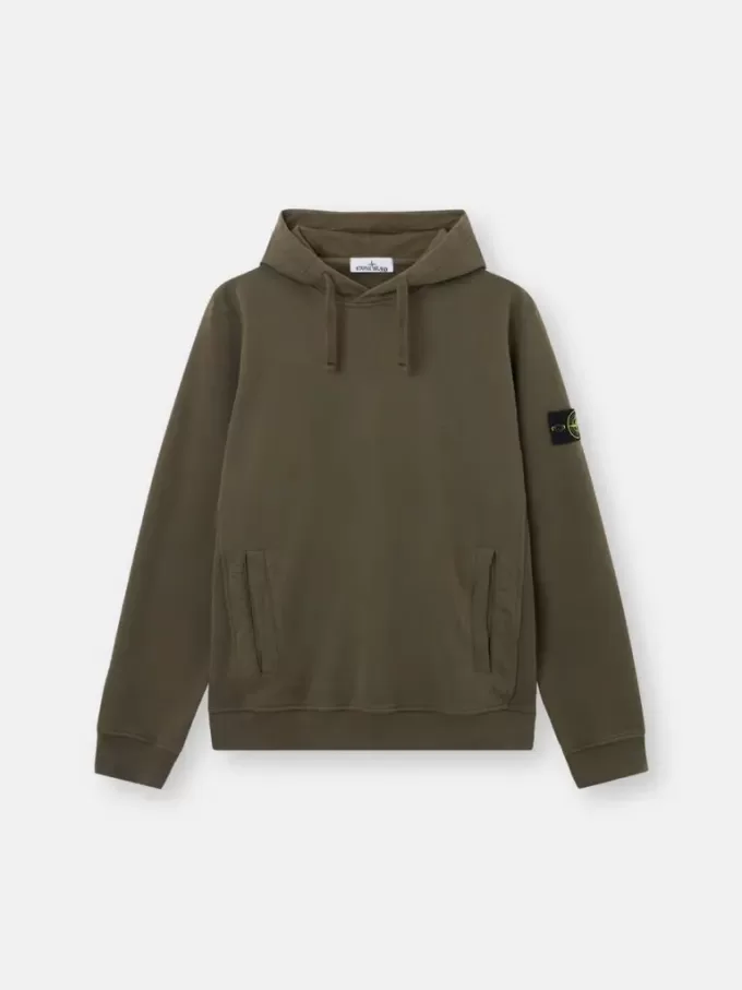 Sweat-shirt à capuche coupe classique avec poche kangourou.