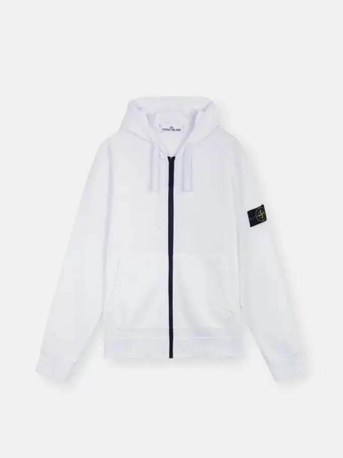 Sweat-shirt à capuche et fermeture éclair, coupe classique, avec poches Sweat-shirt à capuche et fermeture éclair, coupe classique, avec poches