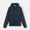 Sweat-shirt à capuche et fermeture éclair, coupe classique, avec poches Sweat-shirt à capuche et fermeture éclair, coupe classique, avec poches