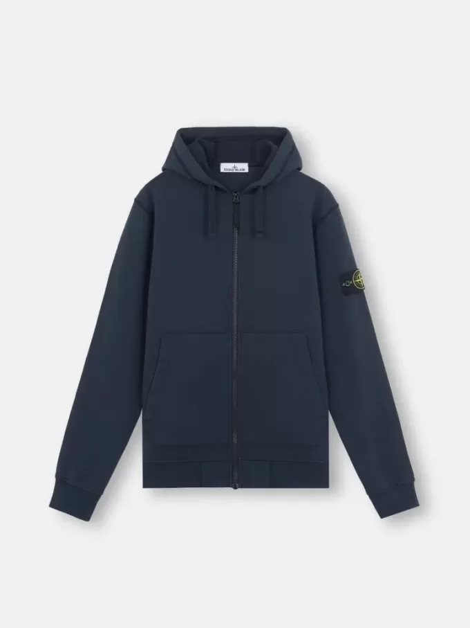Sweat-shirt à capuche et fermeture éclair, coupe classique, avec poches Sweat-shirt à capuche et fermeture éclair, coupe classique, avec poches