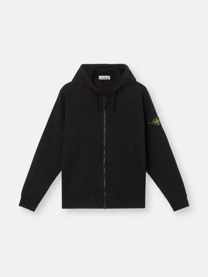Sweat-shirt à capuche et fermeture éclair, coupe classique, avec poches Sweat-shirt à capuche et fermeture éclair, coupe classique, avec poches