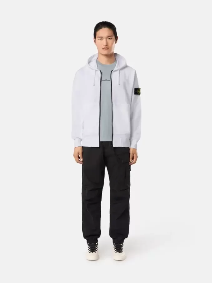 Sweat-shirt à capuche et fermeture éclair, coupe classique, avec poches Sweat-shirt à capuche et fermeture éclair, coupe classique, avec poches