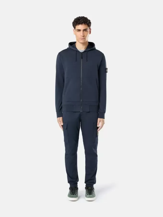 Sweat-shirt à capuche et fermeture éclair, coupe classique, avec poches Sweat-shirt à capuche et fermeture éclair, coupe classique, avec poches