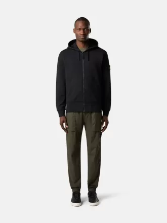 Sweat-shirt à capuche et fermeture éclair, coupe classique, avec poches