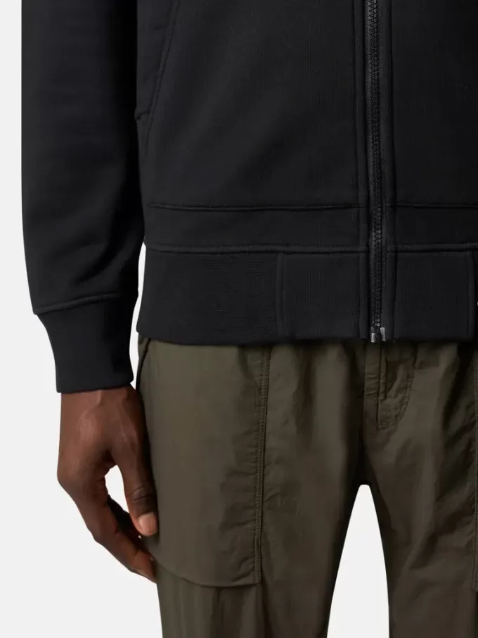 Sweat-shirt à capuche et fermeture éclair, coupe classique, avec poches Sweat-shirt à capuche et fermeture éclair, coupe classique, avec poches