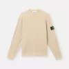 Sweat-shirt à col rond avec détails côtelés