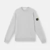 Sweat-shirt à col rond avec détails côtelés