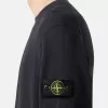 Sweat-shirt à col rond avec détails côtelés