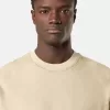 Sweat-shirt à col rond avec détails côtelés