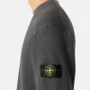 Sweat-shirt à col rond avec détails côtelés