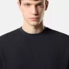 Sweat-shirt à col rond avec détails côtelés