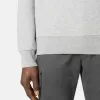 Sweat-shirt à col rond avec détails côtelés
