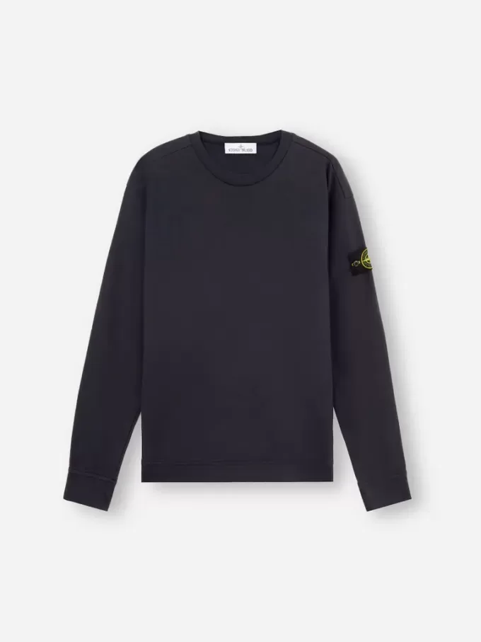 Sweat-shirt à col rond et coupe classique