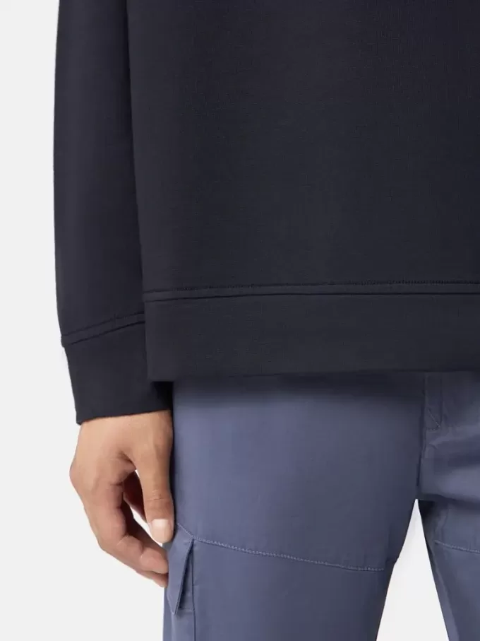 Sweat-shirt à col rond et coupe classique