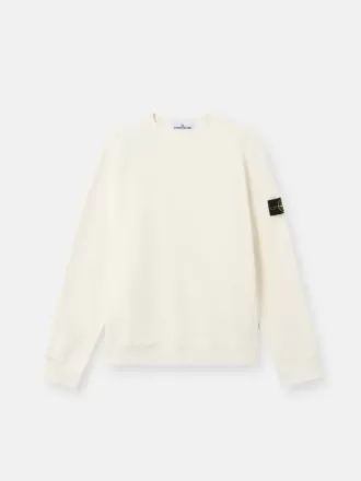 Sweat-shirt à col rond et coupe classique avec empiècements côtelés Sweat-shirt à col rond et coupe classique avec empiècements côtelés