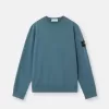 Sweat-shirt à col rond et coupe classique avec empiècements côtelés Sweat-shirt à col rond et coupe classique avec empiècements côtelés