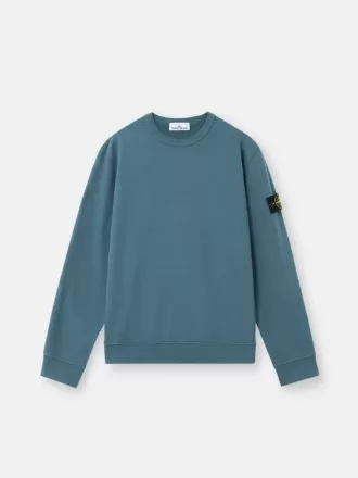 Sweat-shirt à col rond et coupe classique avec empiècements côtelés Sweat-shirt à col rond et coupe classique avec empiècements côtelés