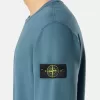 Sweat-shirt à col rond et coupe classique avec empiècements côtelés Sweat-shirt à col rond et coupe classique avec empiècements côtelés